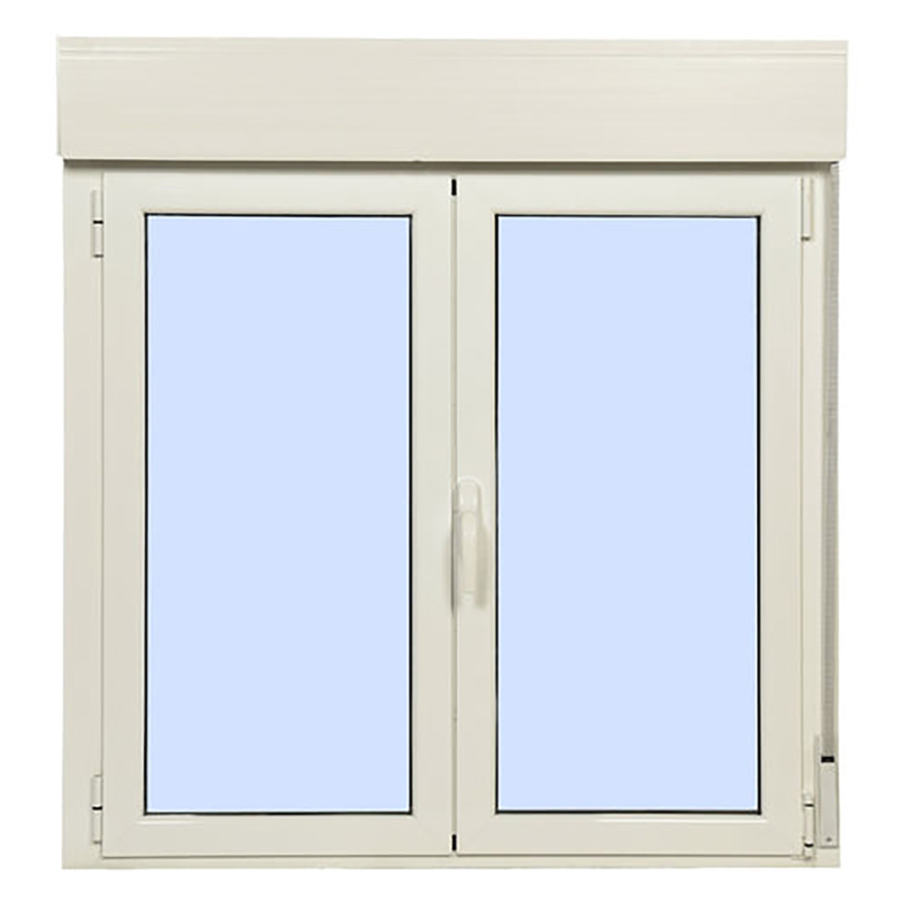 Ventana de PVC oscilobatiente con persiana color blanco de 160 x 100 cm -  Ventanas Aluminio o PVC